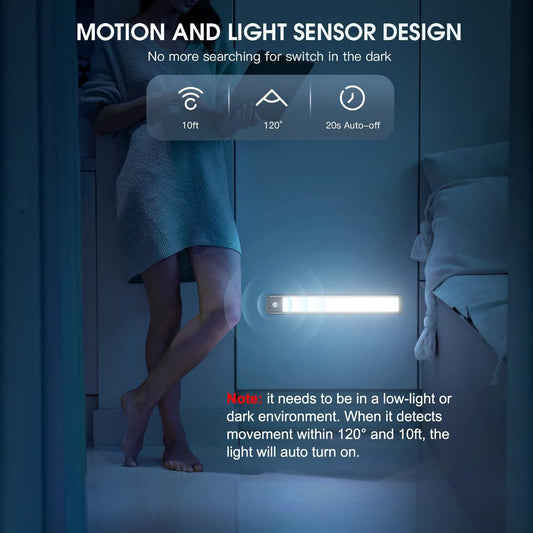 Rechargeable Motion-Sensor LED Cabinet Light — QIUOLA | qiuola.com