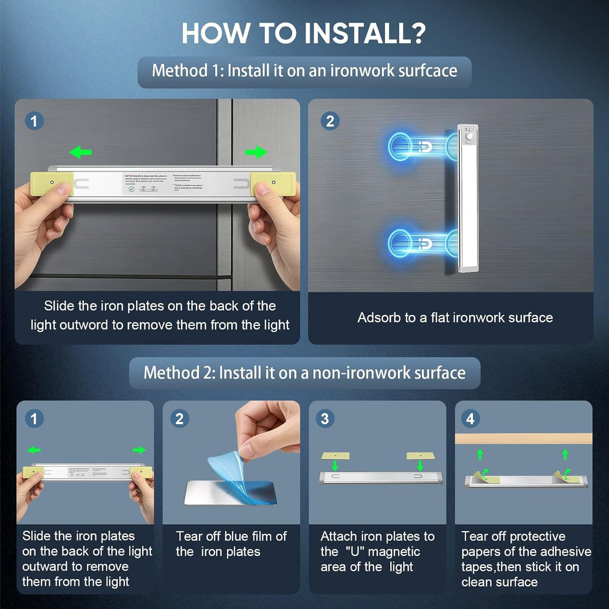 Rechargeable Motion-Sensor LED Cabinet Light — QIUOLA | qiuola.com