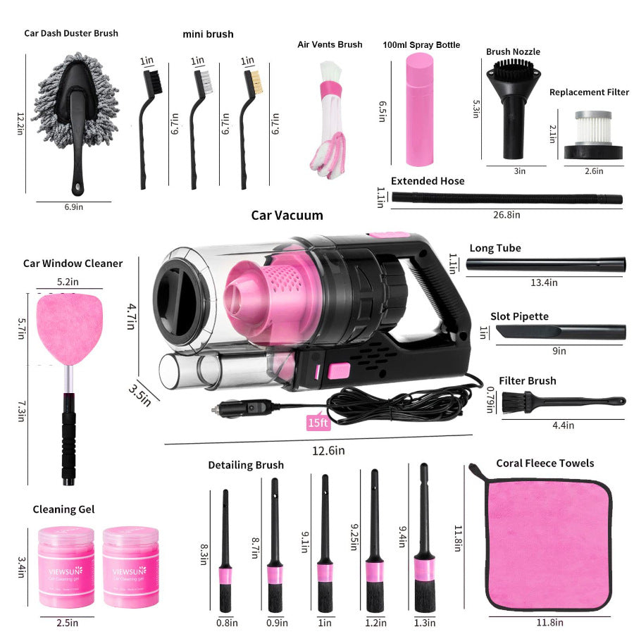 Cordless Car Vacuum Cleaner – 20,000Pa Wet & Dry — QIUOLA | qiuola.com