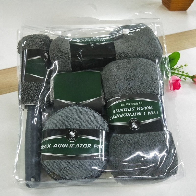 9-Piece Car Cleaning Kit with Wash Mitt & Wheel Brush — QIUOLA | qiuola.com
