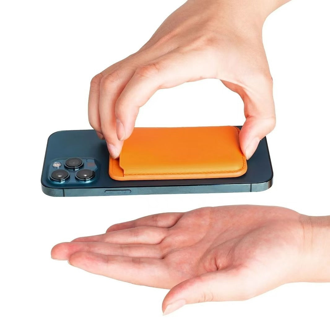 Magnetic PU Leather Phone Card Holder – 16 Colours — QIUOLA | qiuola.com
