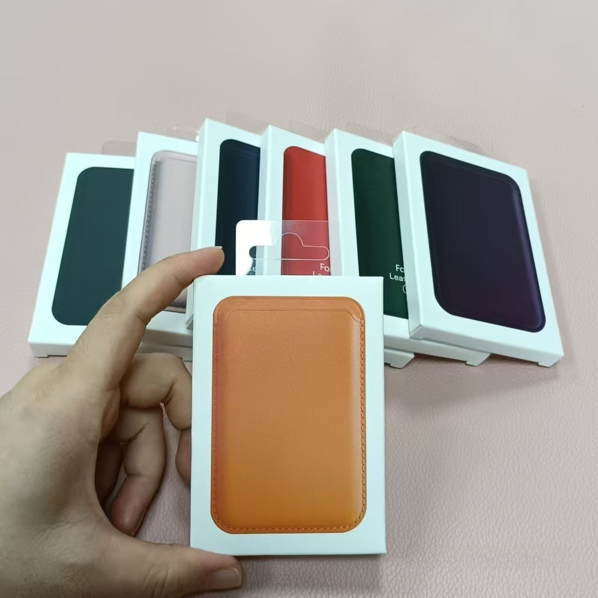 Magnetic PU Leather Phone Card Holder – 16 Colours — QIUOLA | qiuola.com