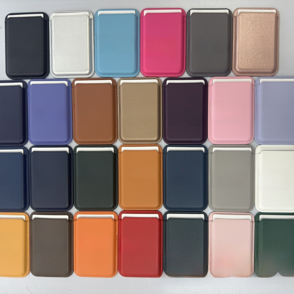 Magnetic PU Leather Phone Card Holder – 16 Colours — QIUOLA | qiuola.com