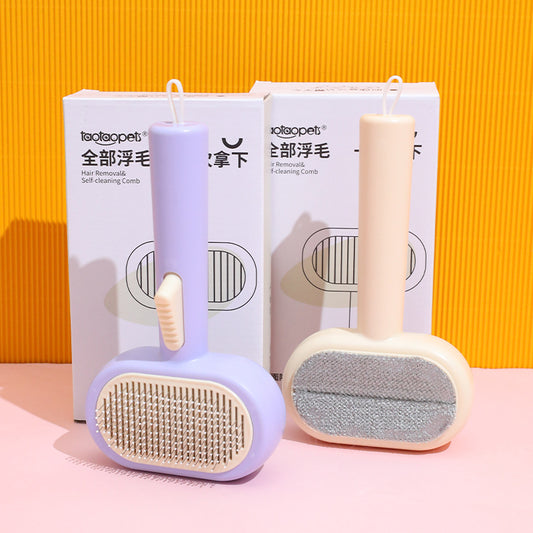 Double-Sided Self-Cleaning Pet Comb for Cats & Dogs — QIUOLA | qiuola.com