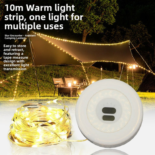 Rechargeable LED Camping String Lights – Warm & RGB Options