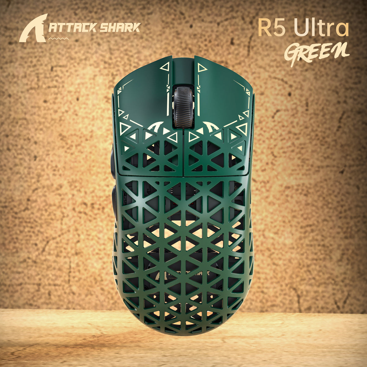 ATTACK SHARK R5 Ultra Tri-Mode Carbon-Fibre Gaming Mouse