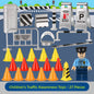 Mini Traffic Signs & Road Barriers Toy Set — QIUOLA | qiuola.com