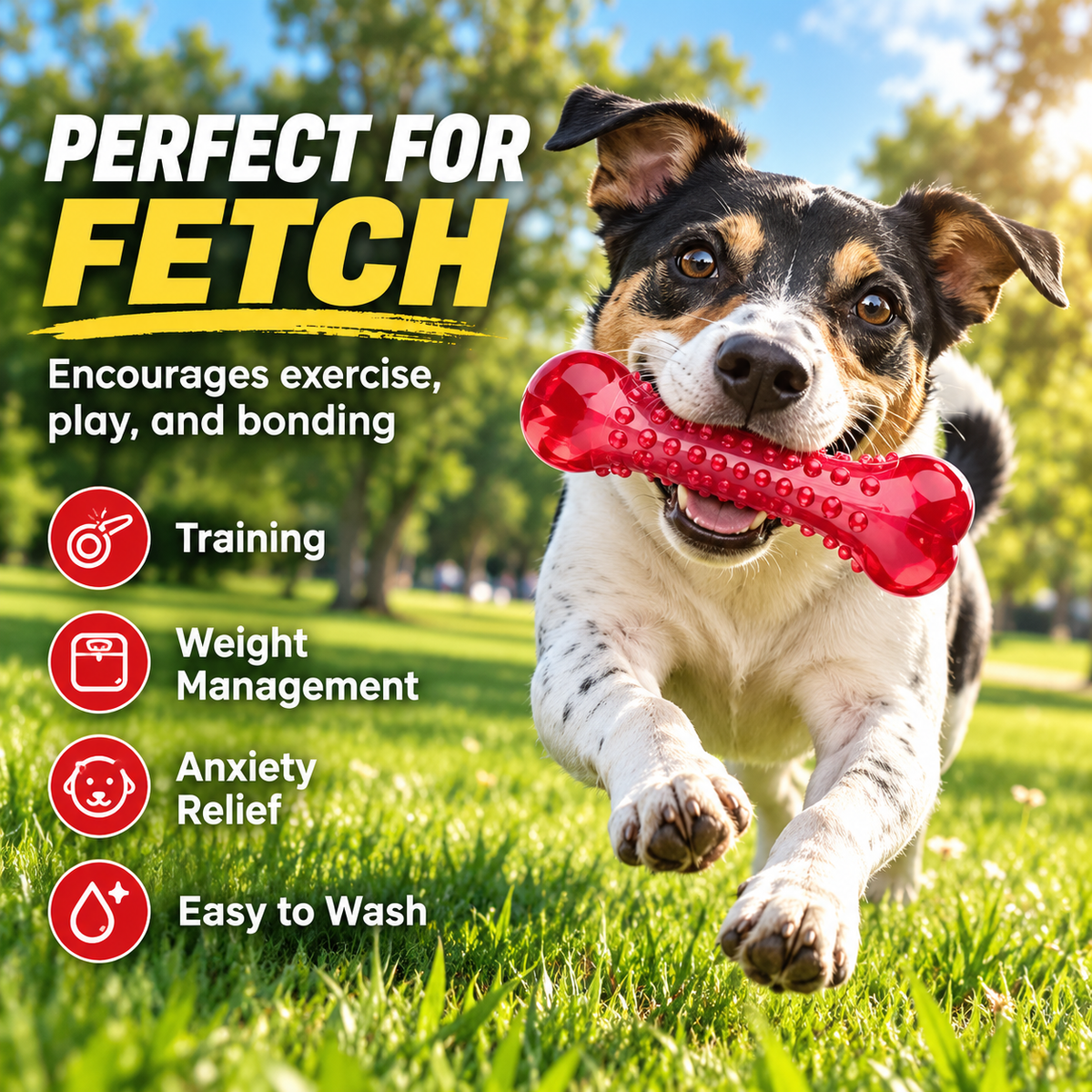 Chomp Proof Natural Rubber Dog Chew Toy — QIUOLA | qiuola.com