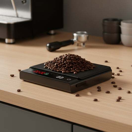 Compact Digital Coffee Scale with Timer – 2kg / 0.1g — QIUOLA | qiuola.com