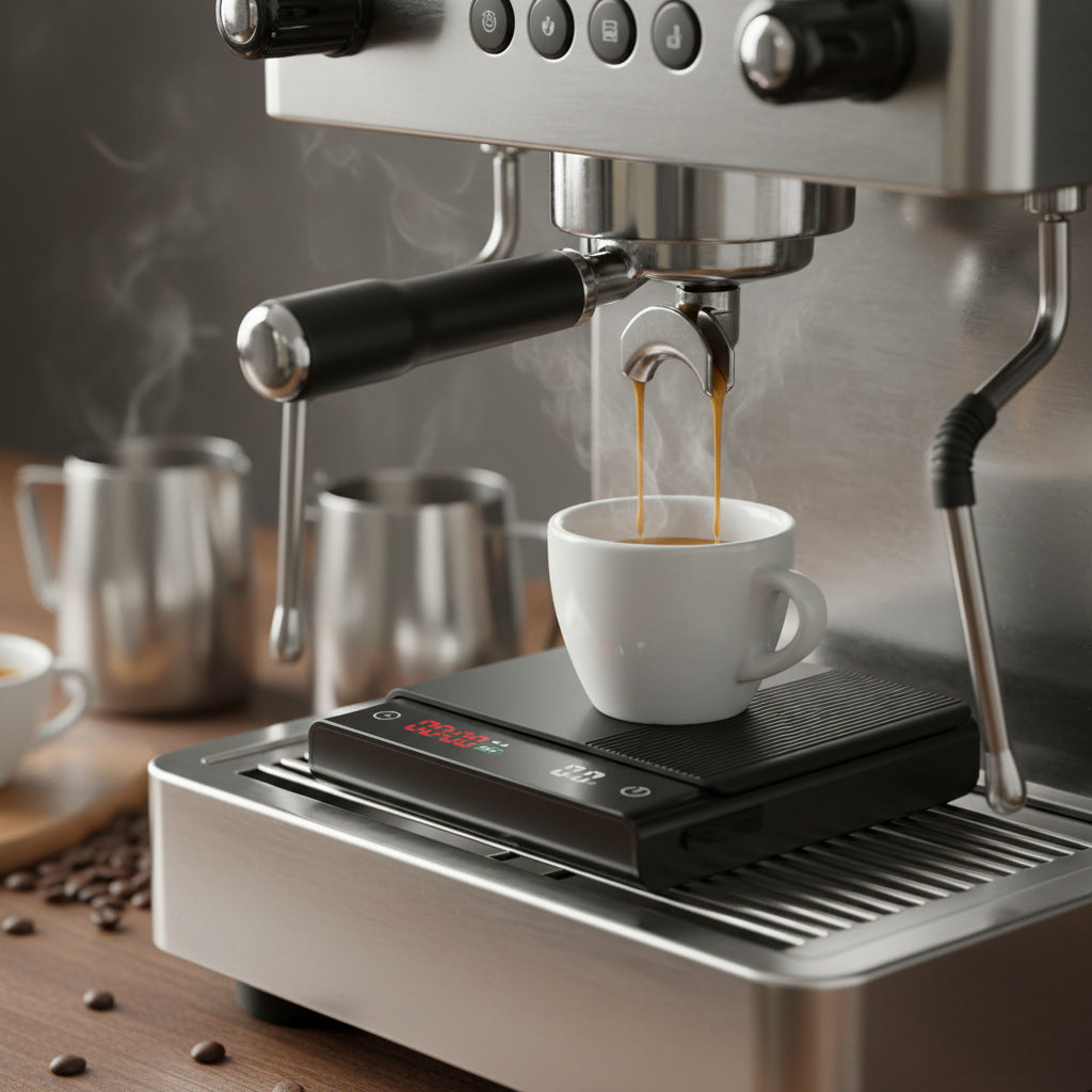 Compact Digital Coffee Scale with Timer – 2kg / 0.1g — QIUOLA | qiuola.com