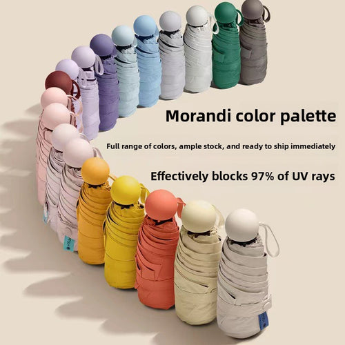 Compact Five-Fold Manual Umbrella — QIUOLA | qiuola.com