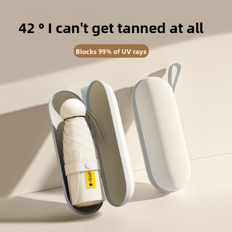 Compact Five-Fold Manual Umbrella — QIUOLA | qiuola.com