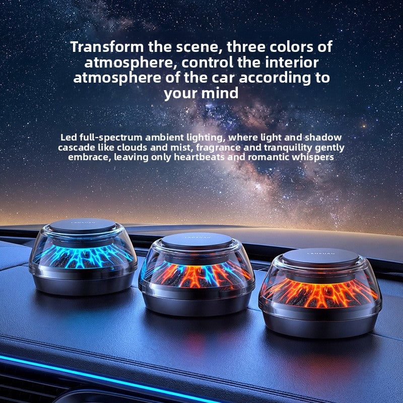 YW006HS Car Fragrance Diffuser with Ambient Light & Refills