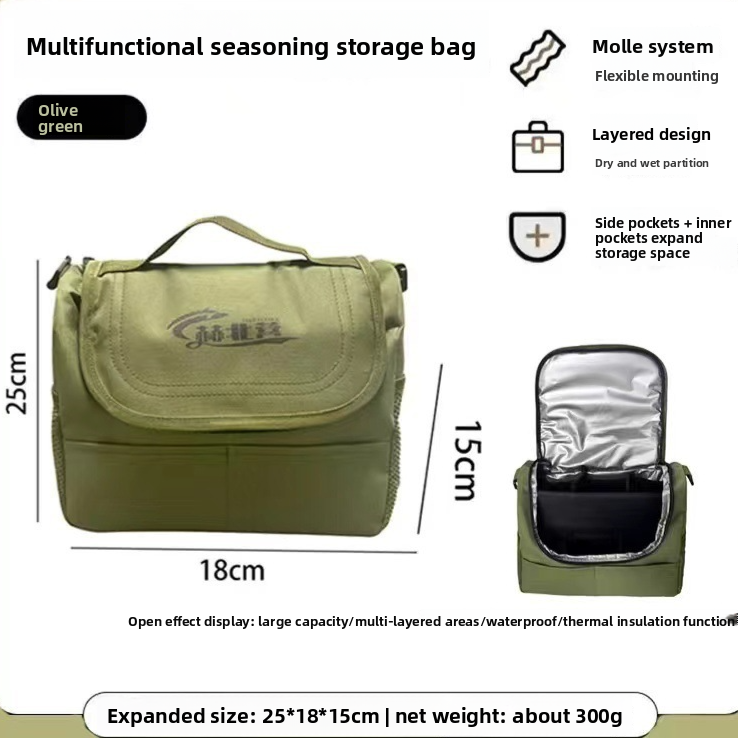 Camping Seasoning & Utensil Storage Bag
