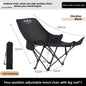 4-Position Reclining Camping Chair with Leg Rest