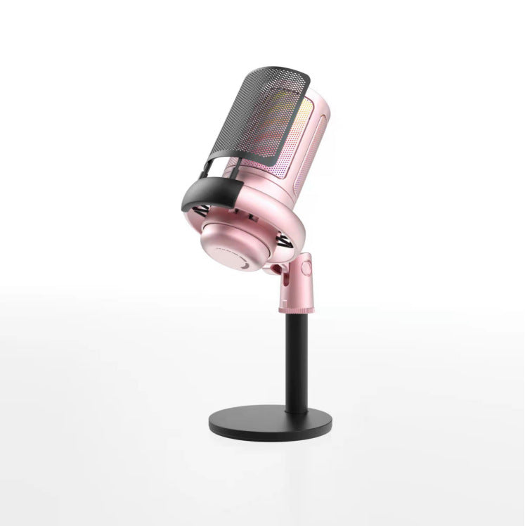 HS-ME6S USB Condenser Microphone with RGB Lighting