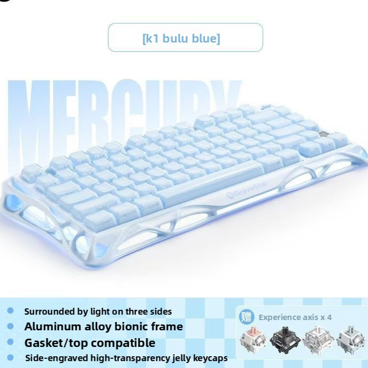 Tri-Mode Hot-Swappable Mechanical Gaming Keyboard with RGB