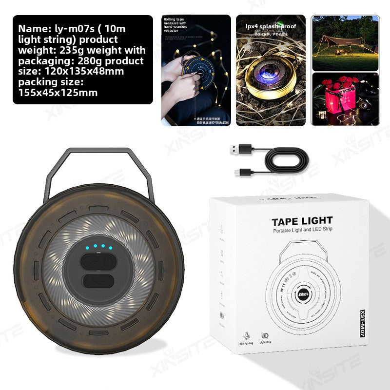 Retractable LED Camping Light Strip – 6m, 10m & 20m Options