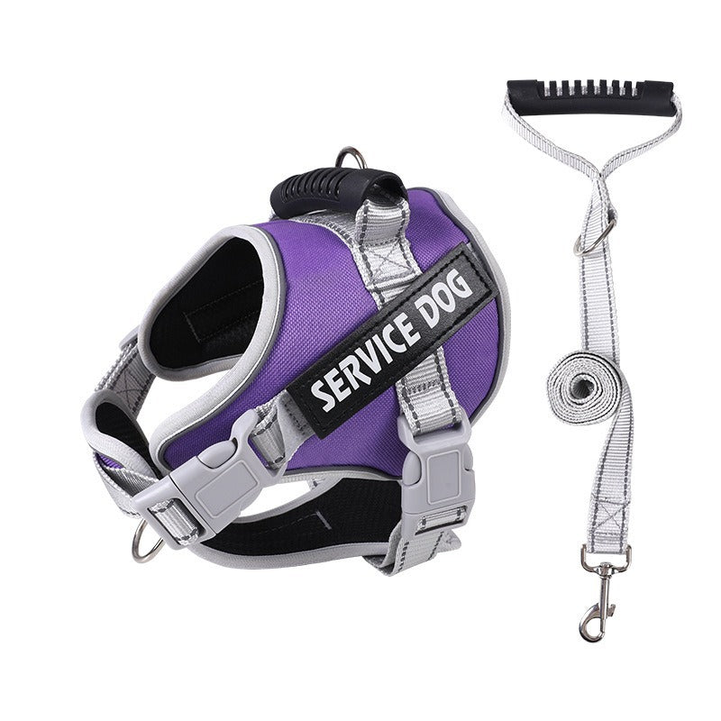 Adjustable Reflective Dog Harness – Leash Options — QIUOLA | qiuola.com