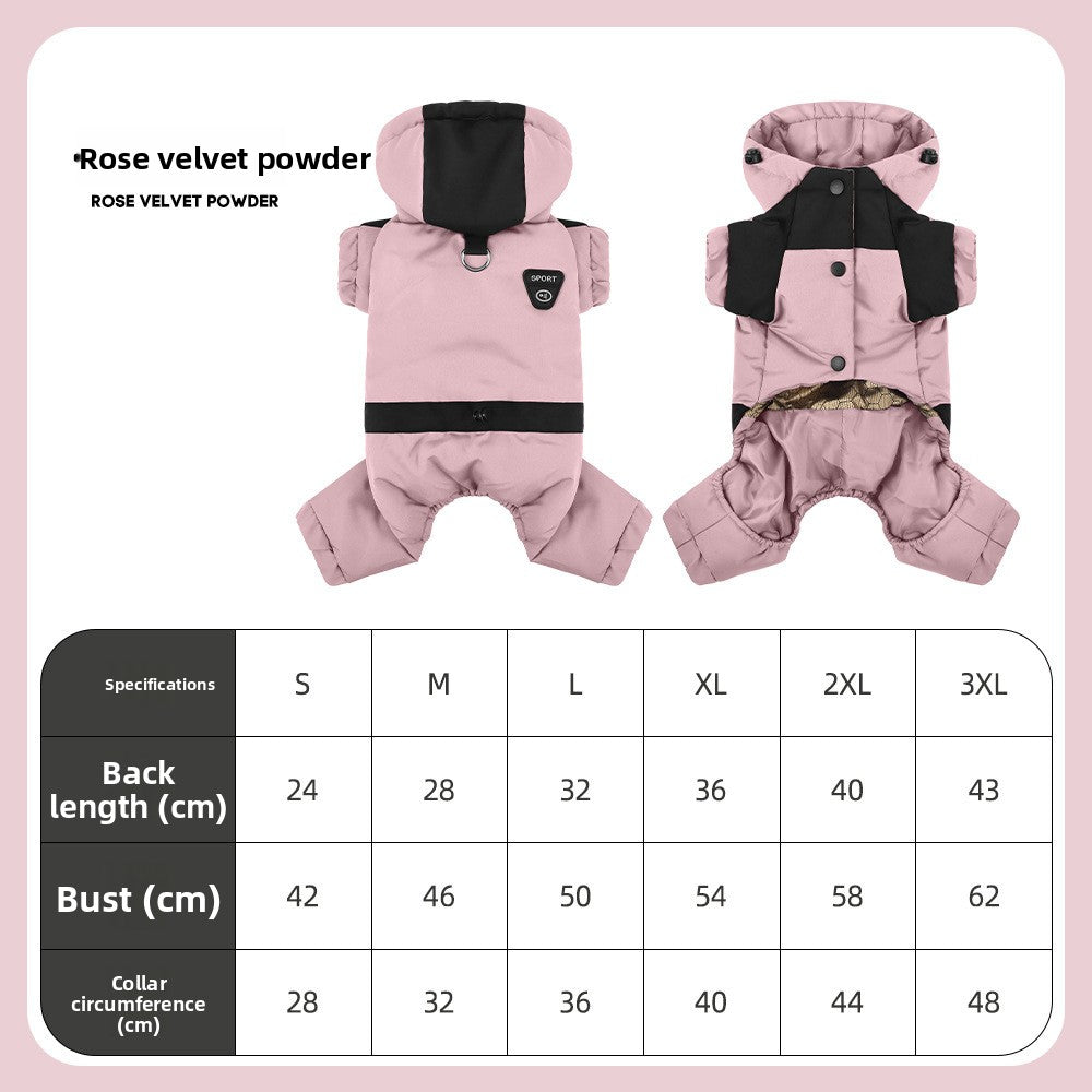 Hooded Four-Leg Dog Jacket, S–3XL — QIUOLA | qiuola.com