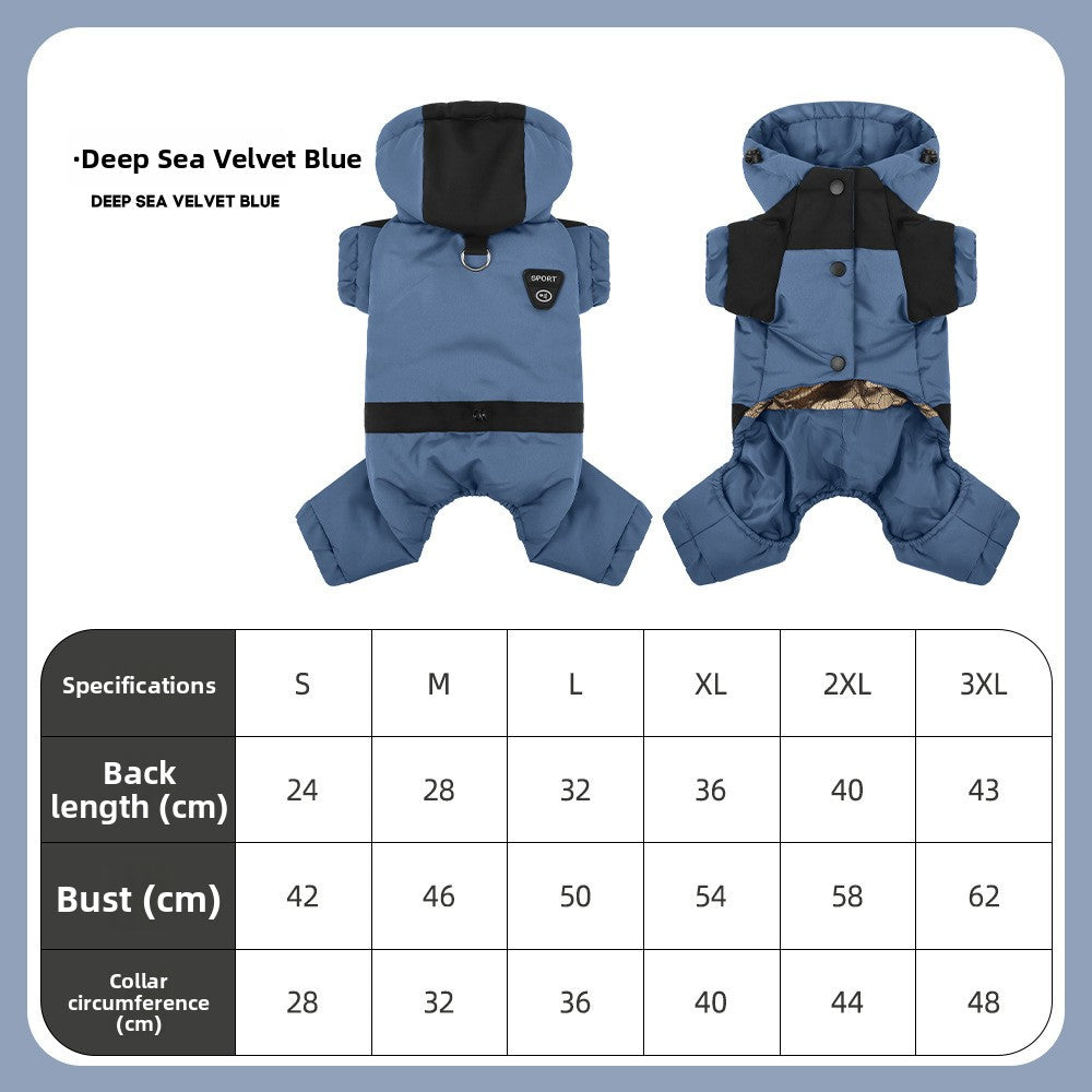 Hooded Four-Leg Dog Jacket, S–3XL — QIUOLA | qiuola.com