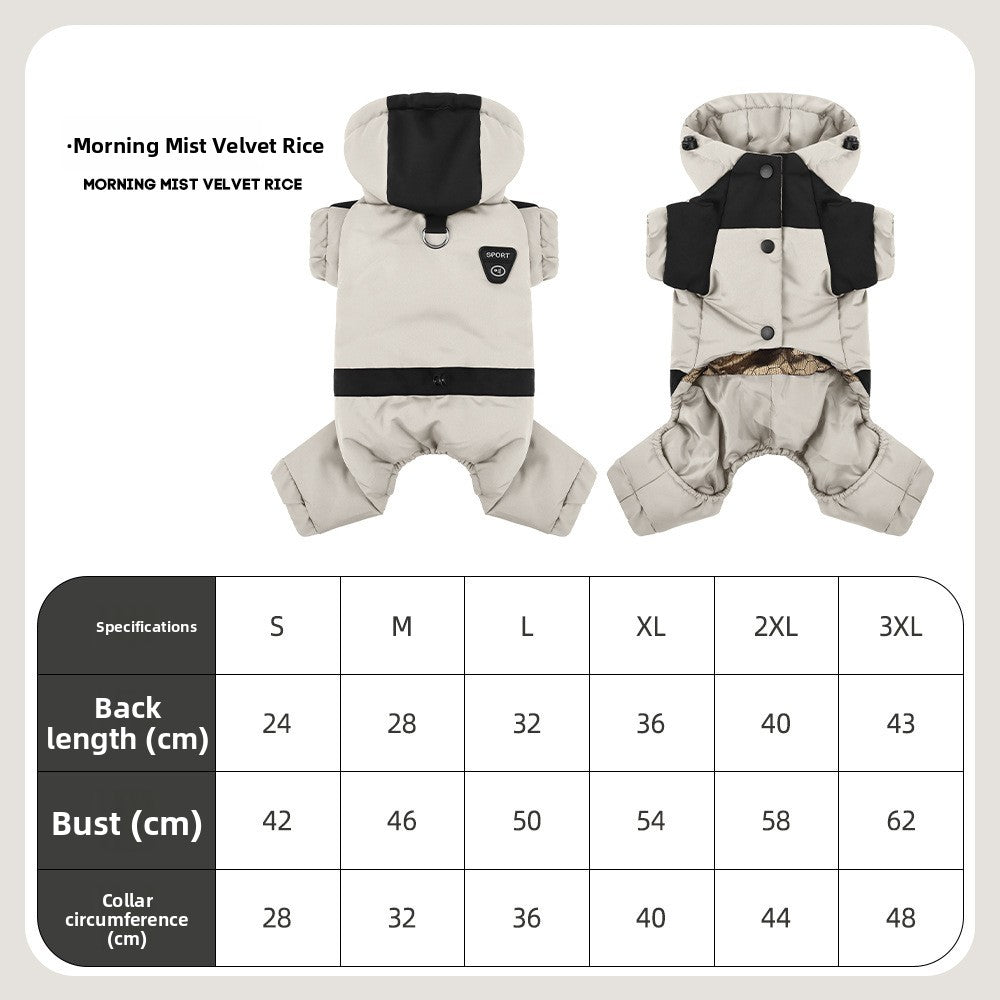 Hooded Four-Leg Dog Jacket, S–3XL — QIUOLA | qiuola.com