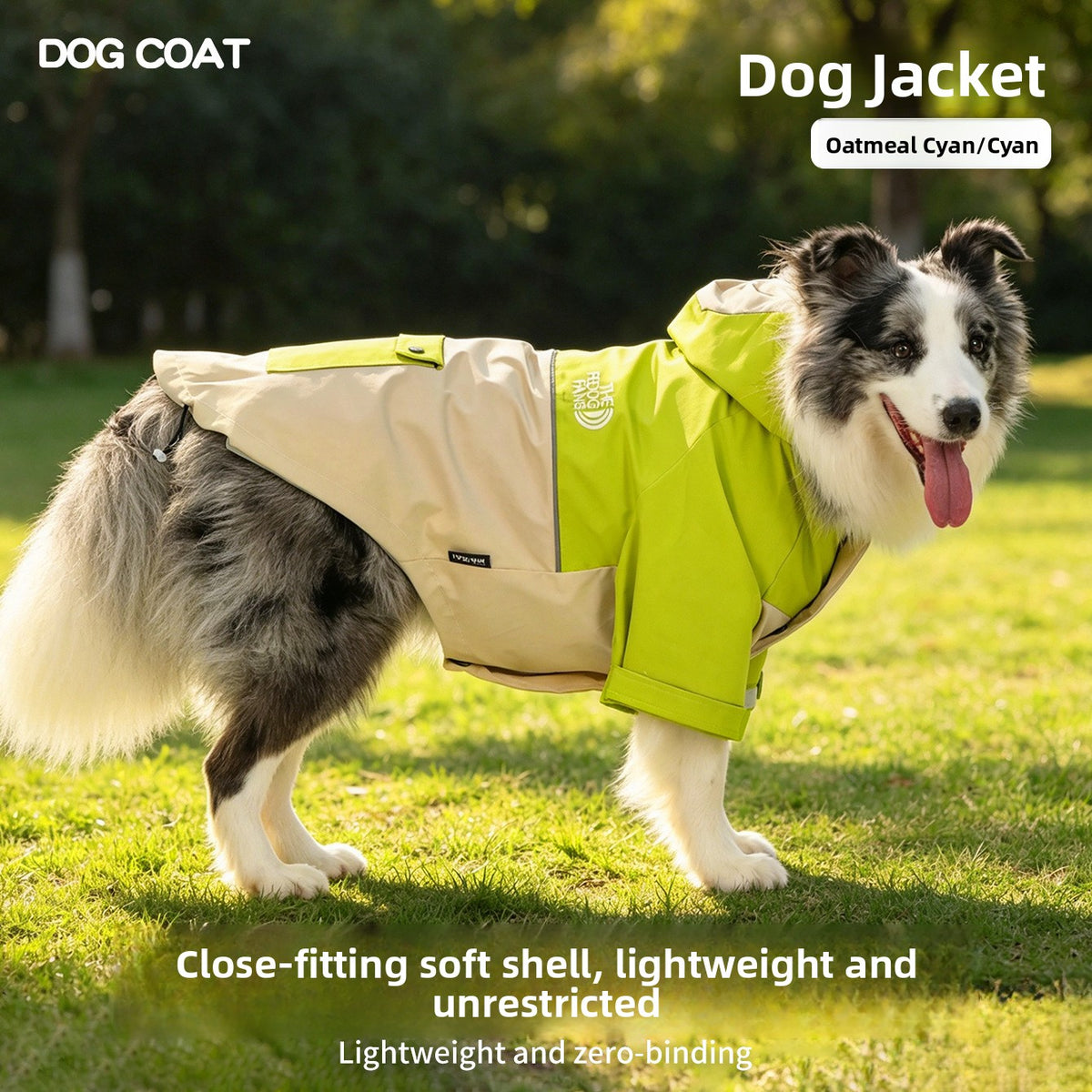 Hooded Nylon Dog Jacket with Reflective Details — QIUOLA | qiuola.com