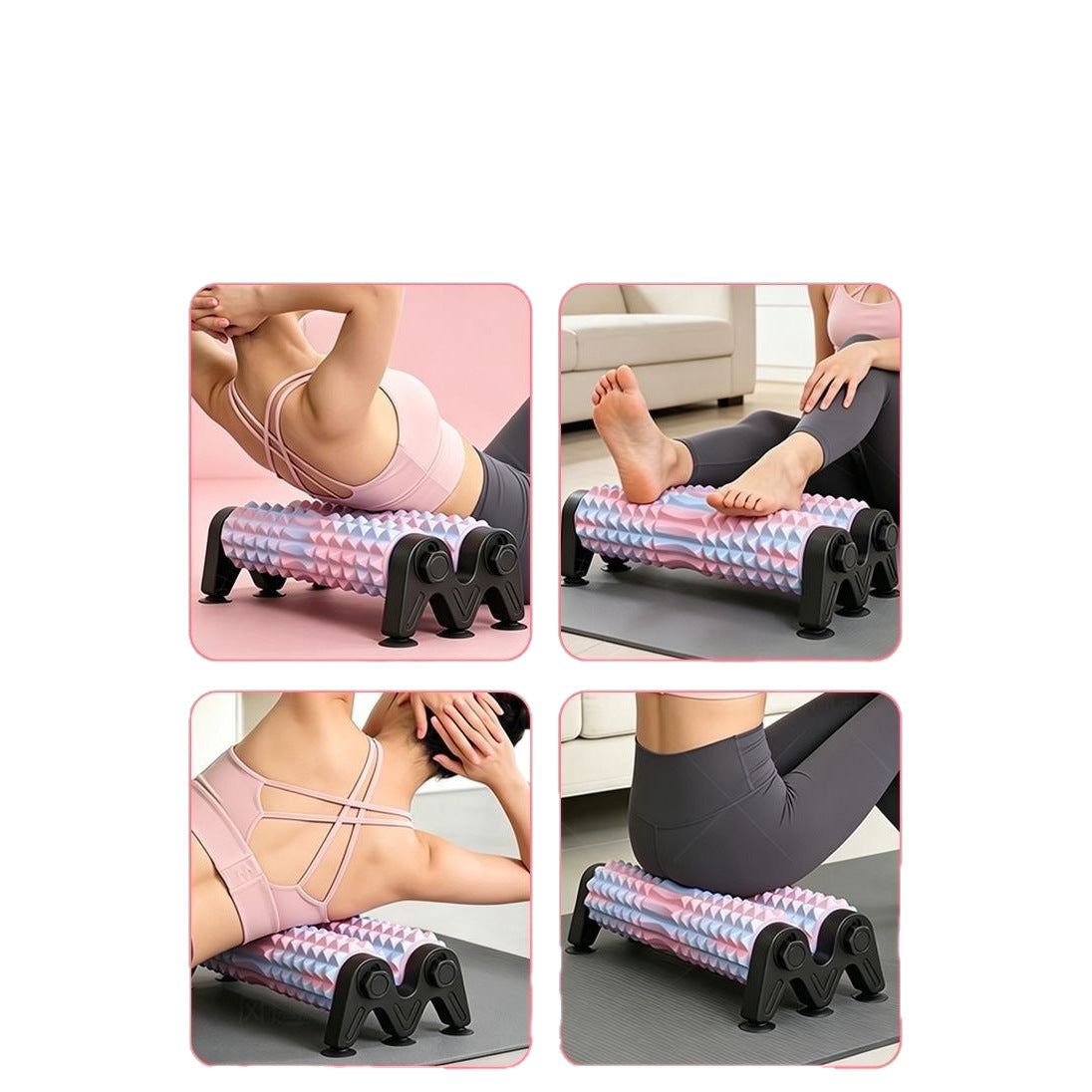 Dual-Axis Massage Roller with Suction Cups — QIUOLA | qiuola.com