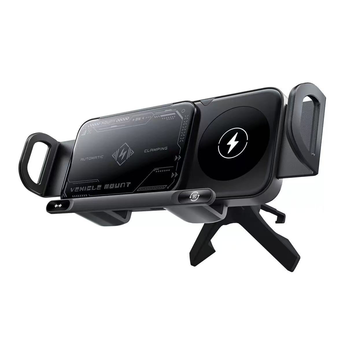 Wireless Charging Car Phone Holder with Motorised Rotation — QIUOLA | qiuola.com