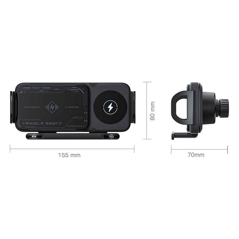 Wireless Charging Car Phone Holder with Motorised Rotation — QIUOLA | qiuola.com