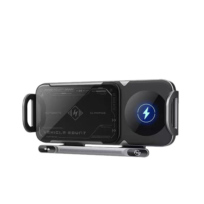 Wireless Charging Car Phone Holder with Motorised Rotation — QIUOLA | qiuola.com
