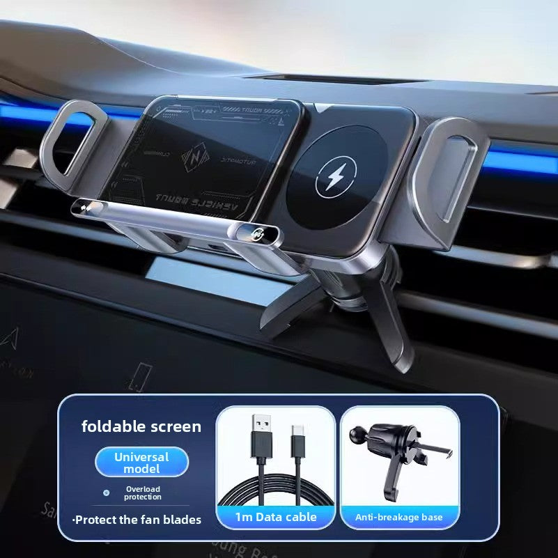 Wireless Charging Car Phone Holder with Motorised Rotation — QIUOLA | qiuola.com