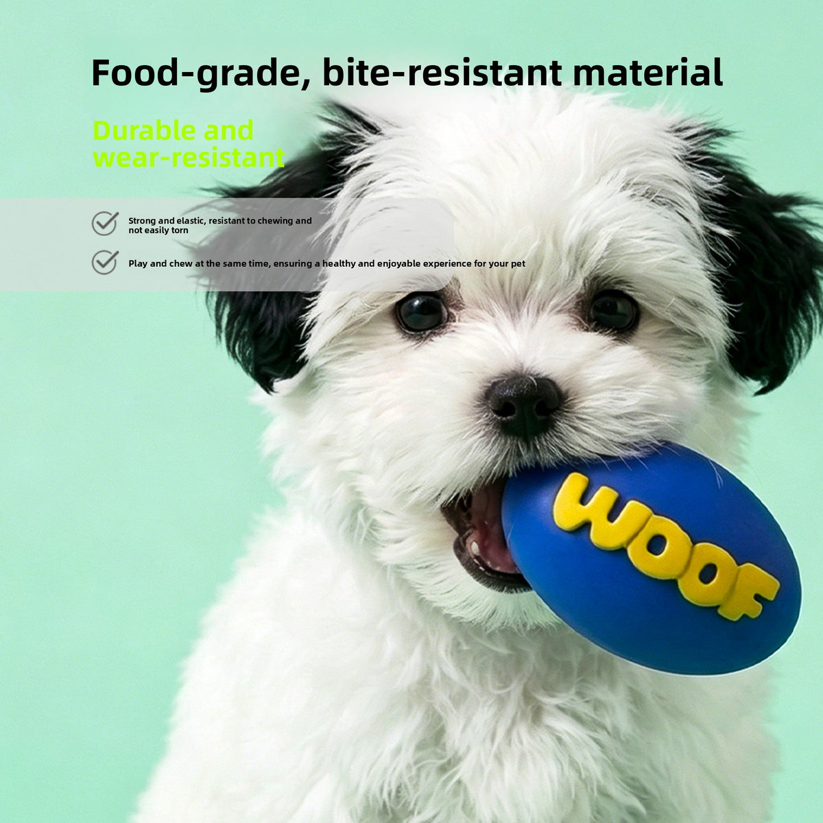 WOOF Pet Play Toy – Football, Bone & Ball Styles — QIUOLA | qiuola.com