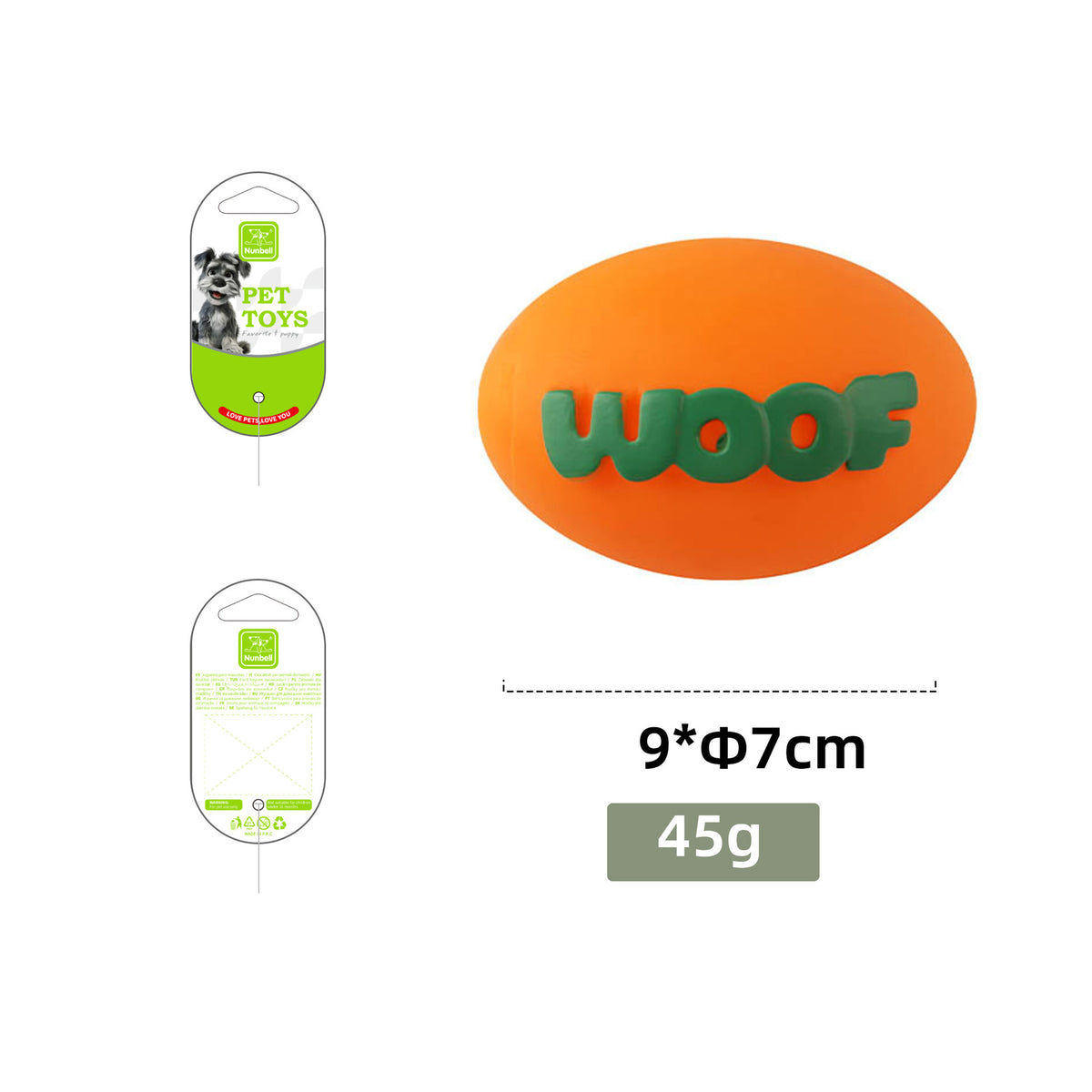 WOOF Pet Play Toy – Football, Bone & Ball Styles — QIUOLA | qiuola.com