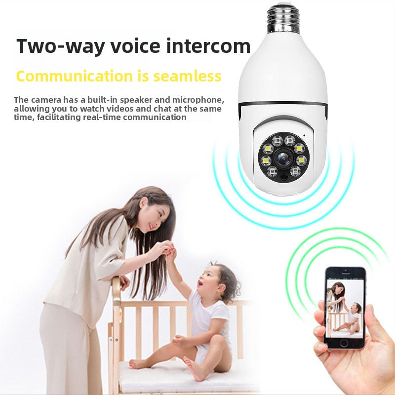 E27 Bulb Security Camera with Night Vision — QIUOLA | qiuola.com