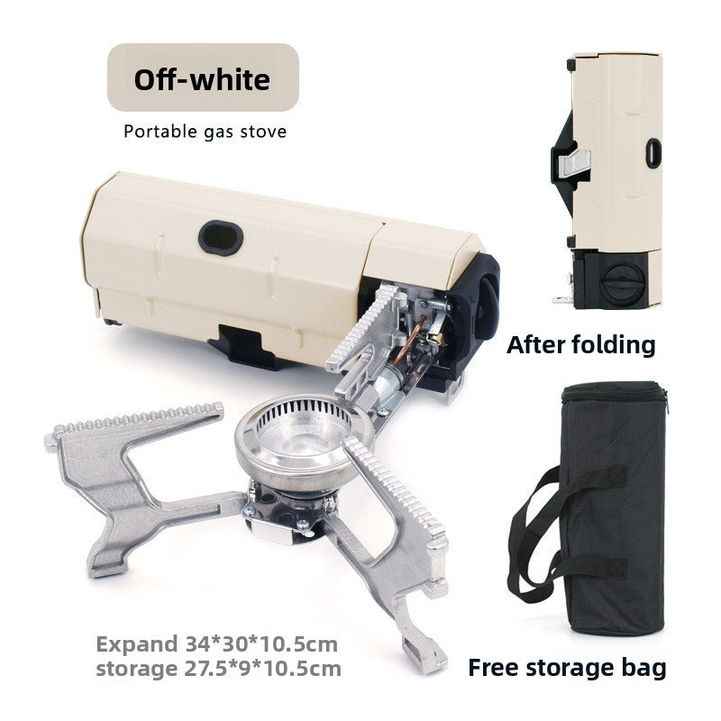 Portable Butane Camping Stove with Built-In Ignition