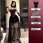 Women's Halloween Lace Costume – Red & Black Mix-and-Match Sets