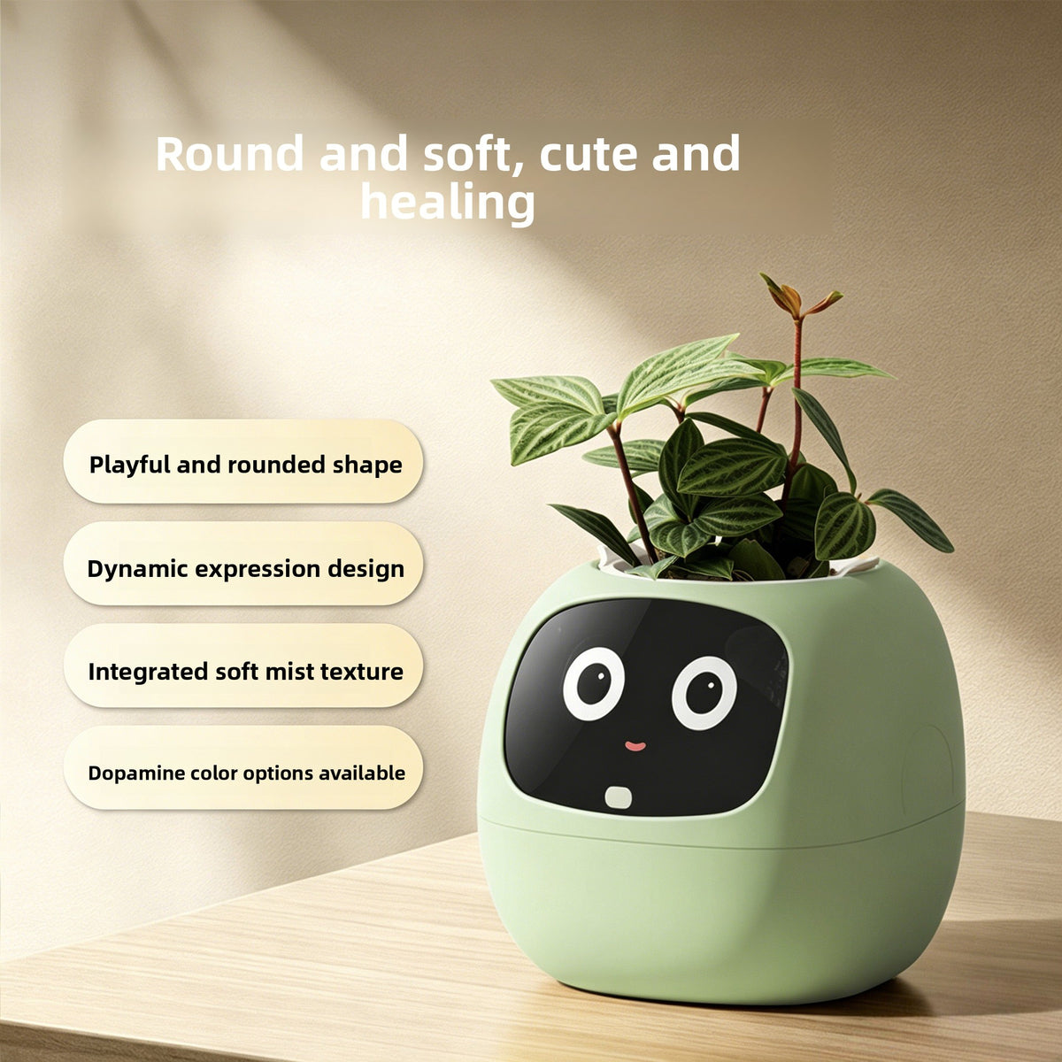 Smart Plant Companion Robot – Interactive Desktop Decor