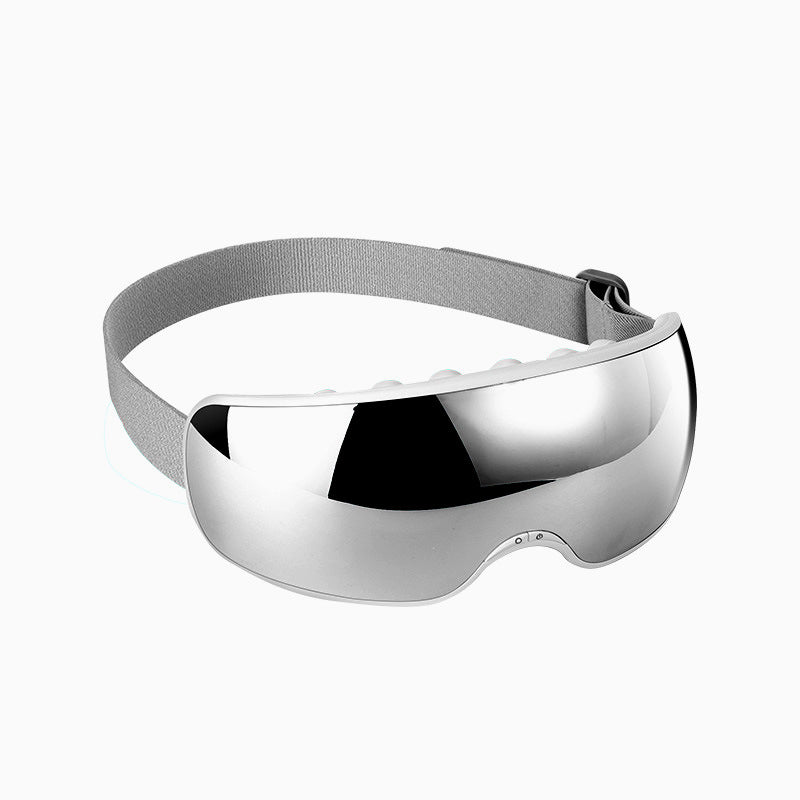 Rechargeable Eye Massager with Heat, Vibration & Bluetooth – Grey