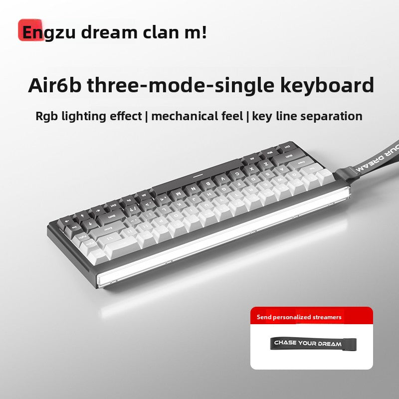 Mengzu Air68 Compact RGB Keyboard – Wired or Tri-Mode