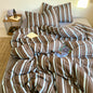 Striped Polyester Duvet Cover Set – 3 & 4 Pieces
