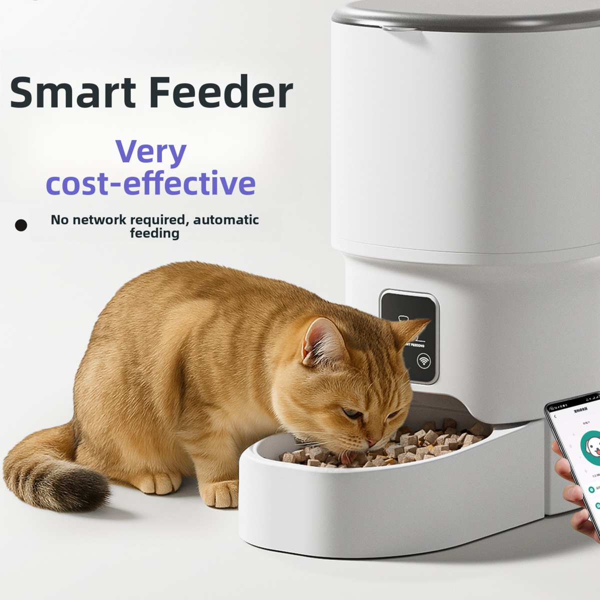 Automatic Pet Feeder – Timer, Wi-Fi & Video Options