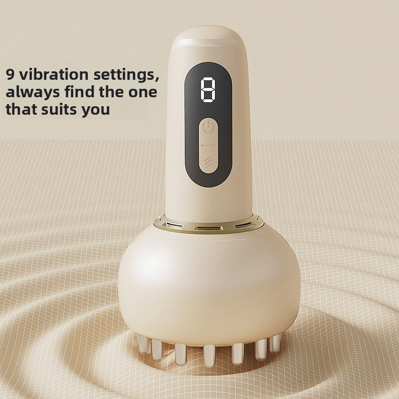 Rechargeable Heated Cupping Massager with Essential Oil – Off-White
