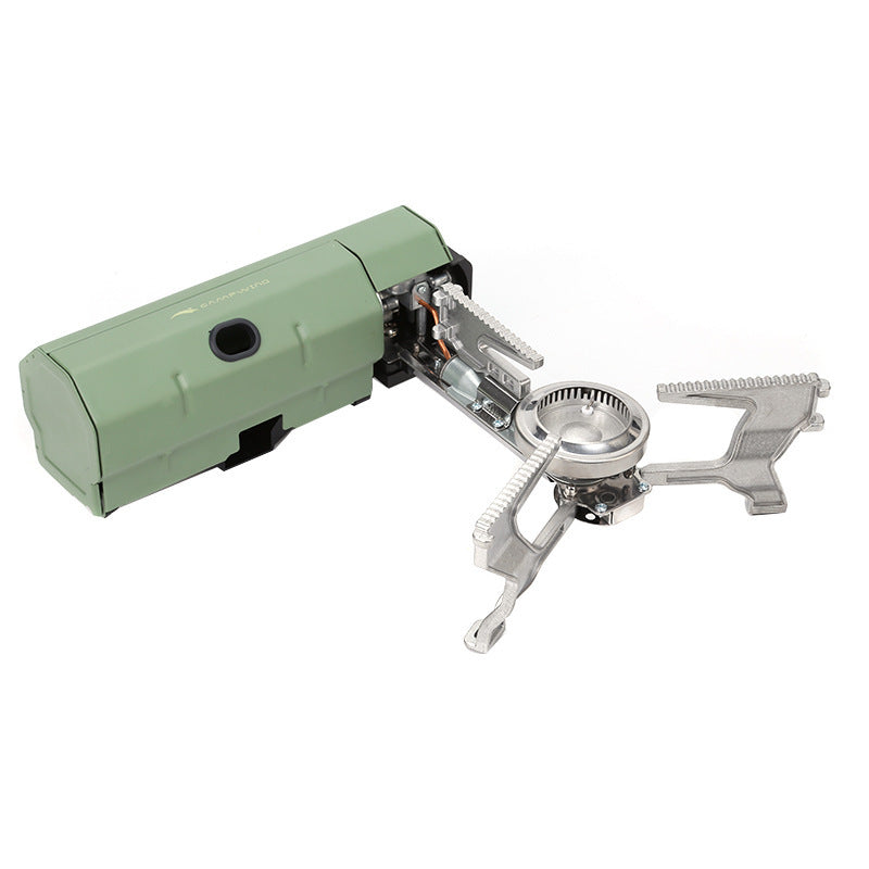 Portable Butane Camping Stove with Built-In Ignition
