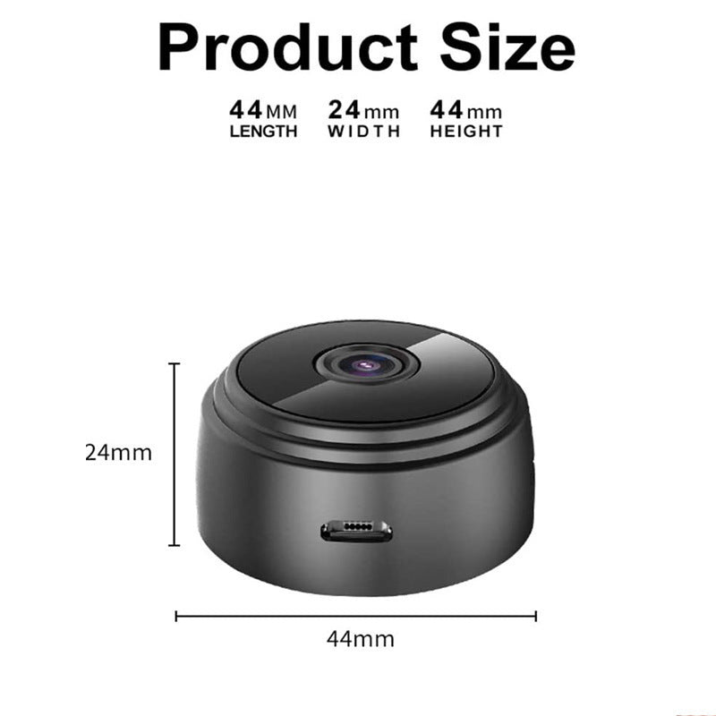 A9 Mini WiFi Camera with Night Vision – Snap or Magnetic Mount