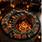 Halloween Round Crystal Velvet Rug – Multiple Sizes & Designs