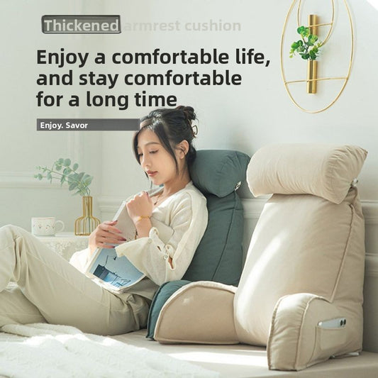 Fleece Reading Pillow with Armrests, 75 × 57 cm — QIUOLA | qiuola.com