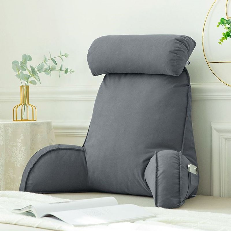 Fleece Reading Pillow with Armrests, 75 × 57 cm — QIUOLA | qiuola.com