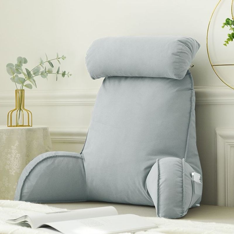 Fleece Reading Pillow with Armrests, 75 × 57 cm — QIUOLA | qiuola.com