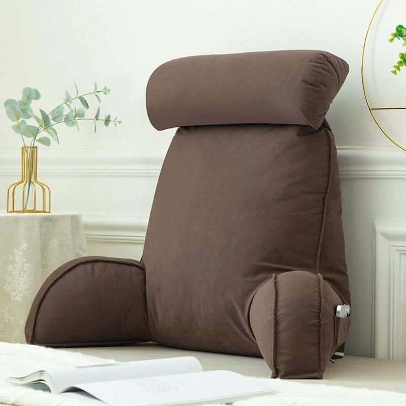 Fleece Reading Pillow with Armrests, 75 × 57 cm — QIUOLA | qiuola.com